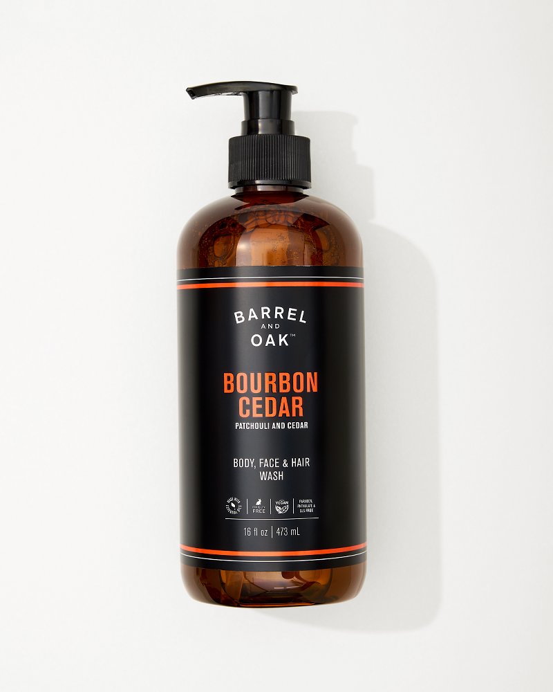 Bourbon Cedar Body, Face & Hair Wash