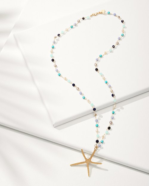 Turquoise Dreams Multi-Color Starfish Necklace