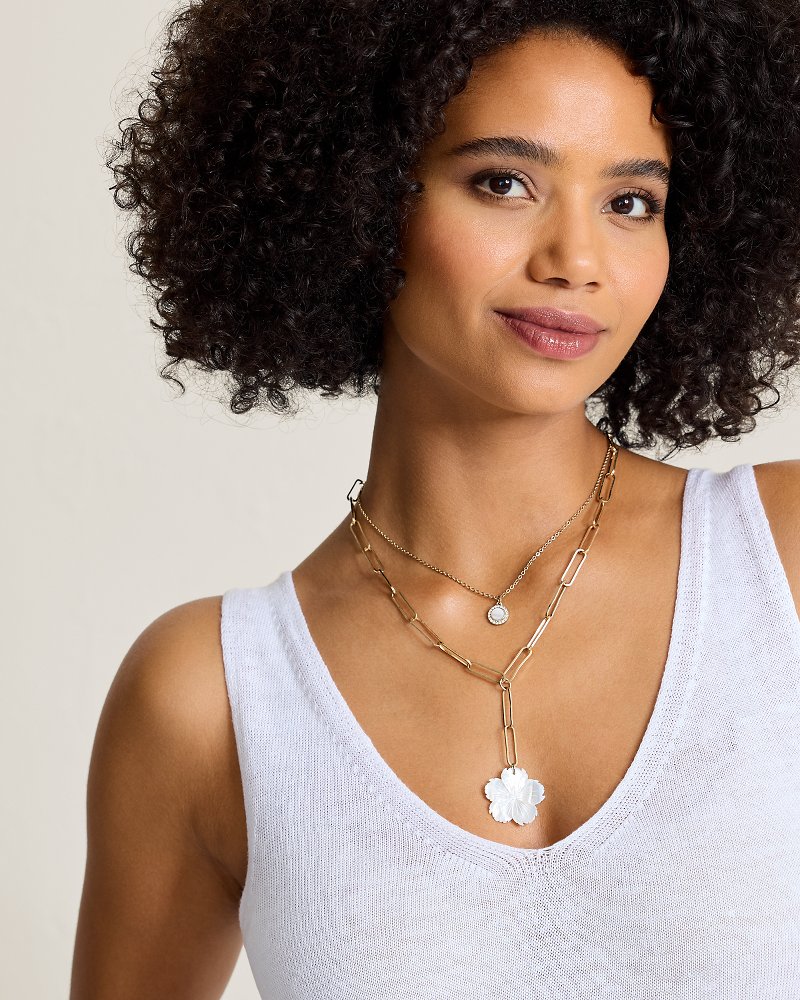 Thumbnail for Island Essence Hibiscus Y Necklace