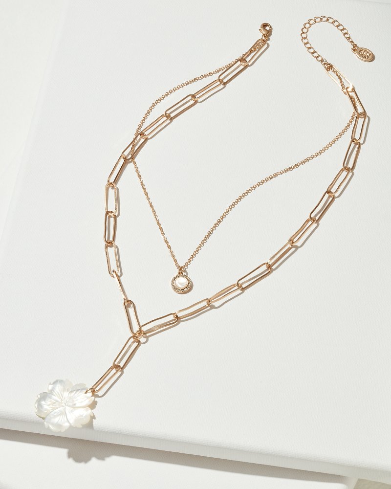 Dreams of Sunshine Mother-of-Pearl Lariat Necklace