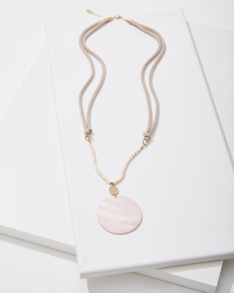 Sanibel Island Large Mother-of-Pearl Pendant Necklace