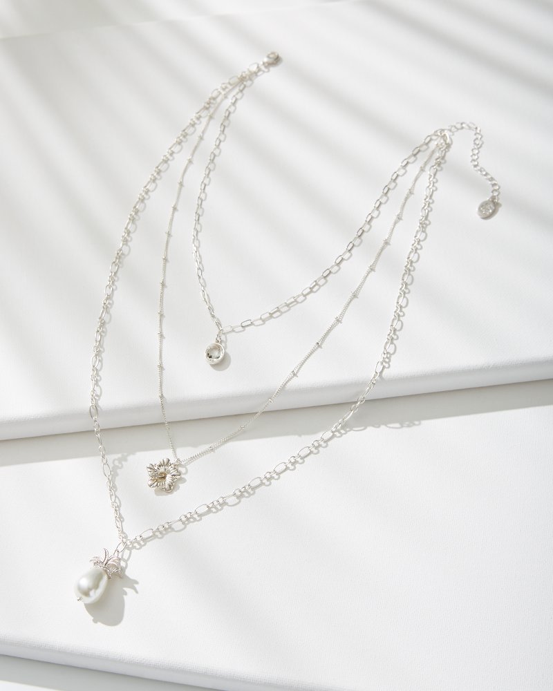 Cay Collection Layered Charm Necklace