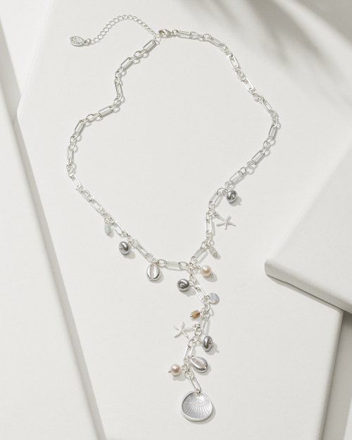 Tropical Oasis Charm Lariat Necklace