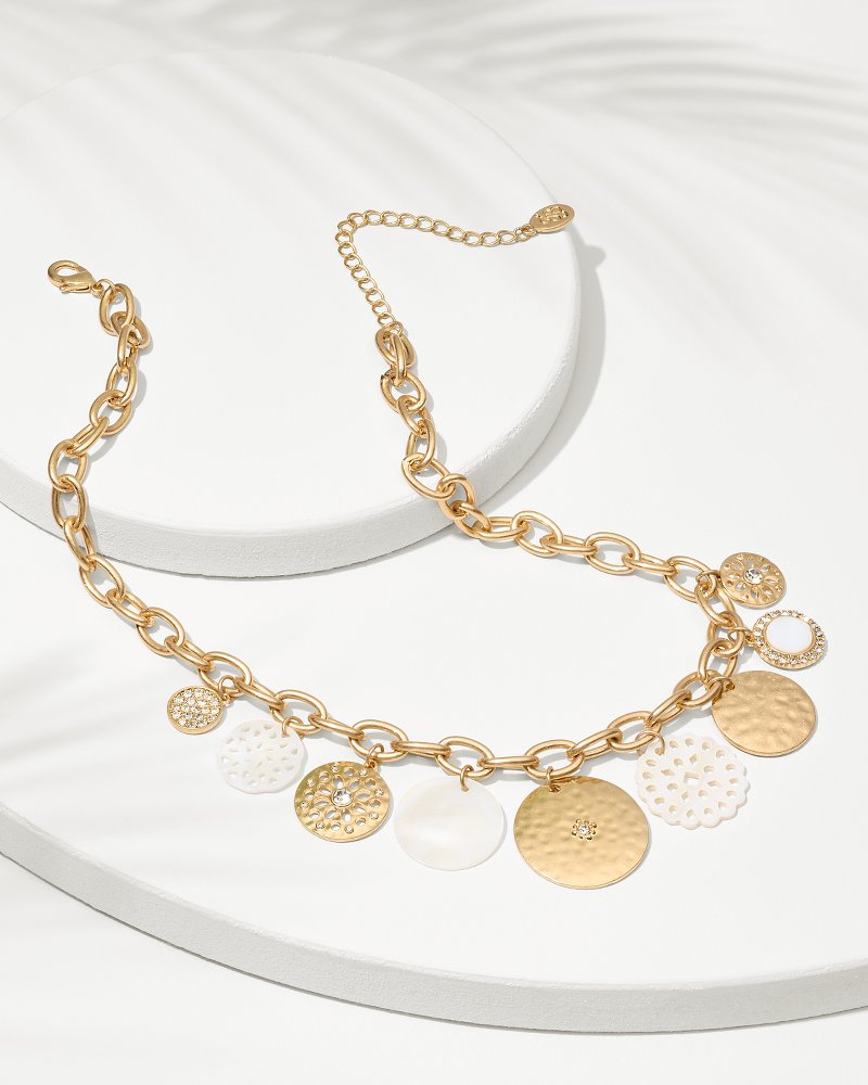 Madeira Mother of Pearl Statement Necklace