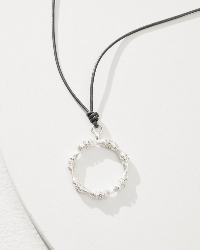 Thumbnail for Oasis Essence Bamboo Cord Pendant Necklace