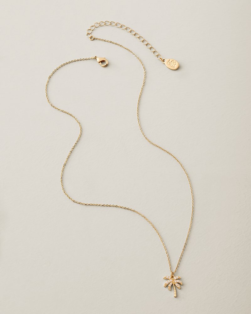 Flora Palms Palm Tree Pendant Necklace