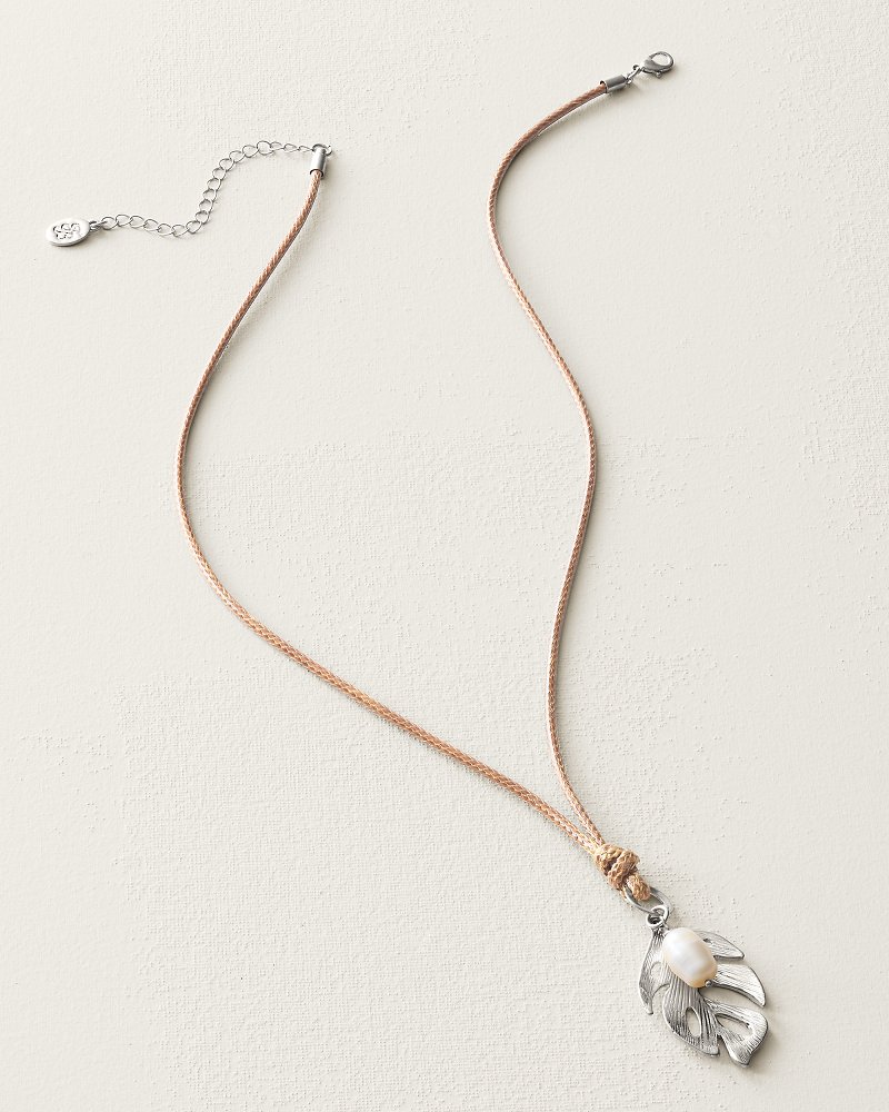 Harbor Glow Monstera Shaky Charm Necklace