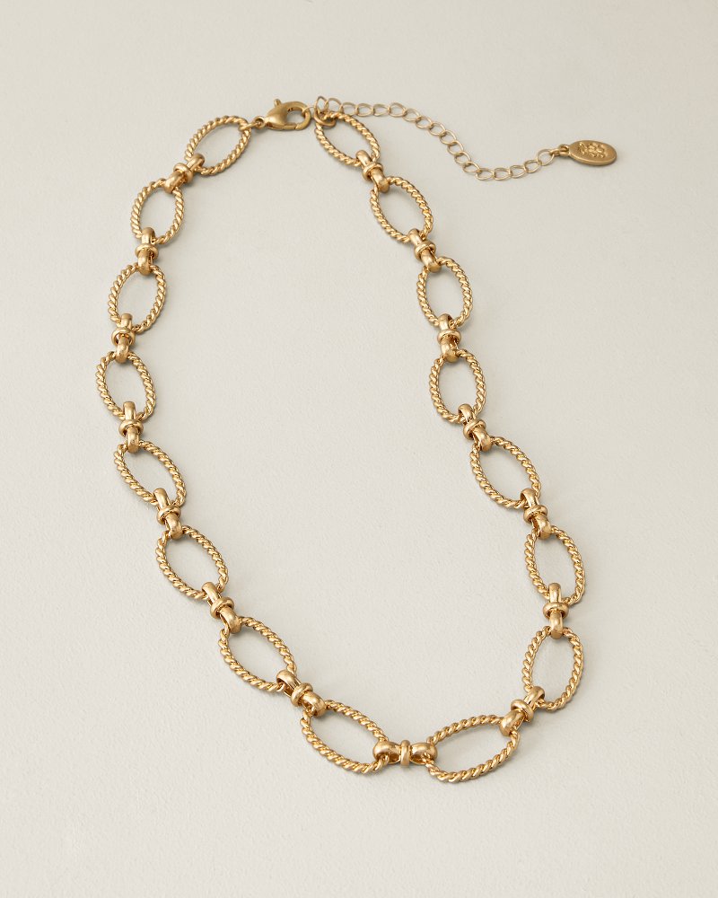 Marina Sol Oval Chain Link Short Necklace