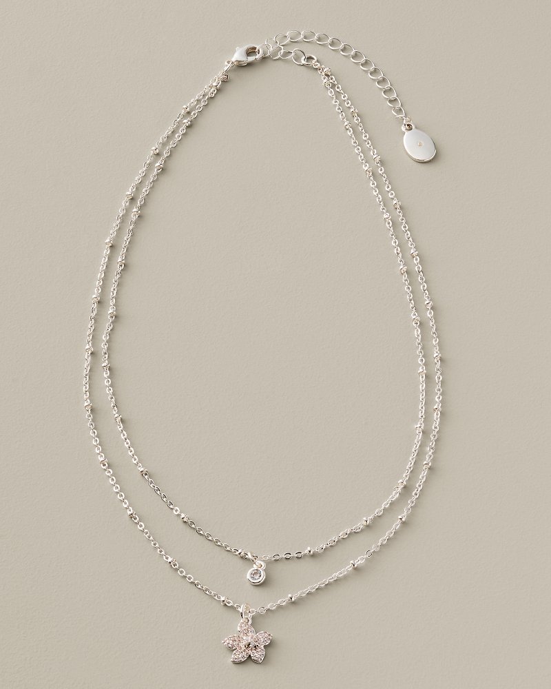 Coastal Heirloom Hibiscus Layered Necklace