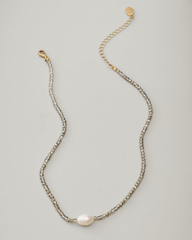 Midnight Cove Hematite Beaded Necklace