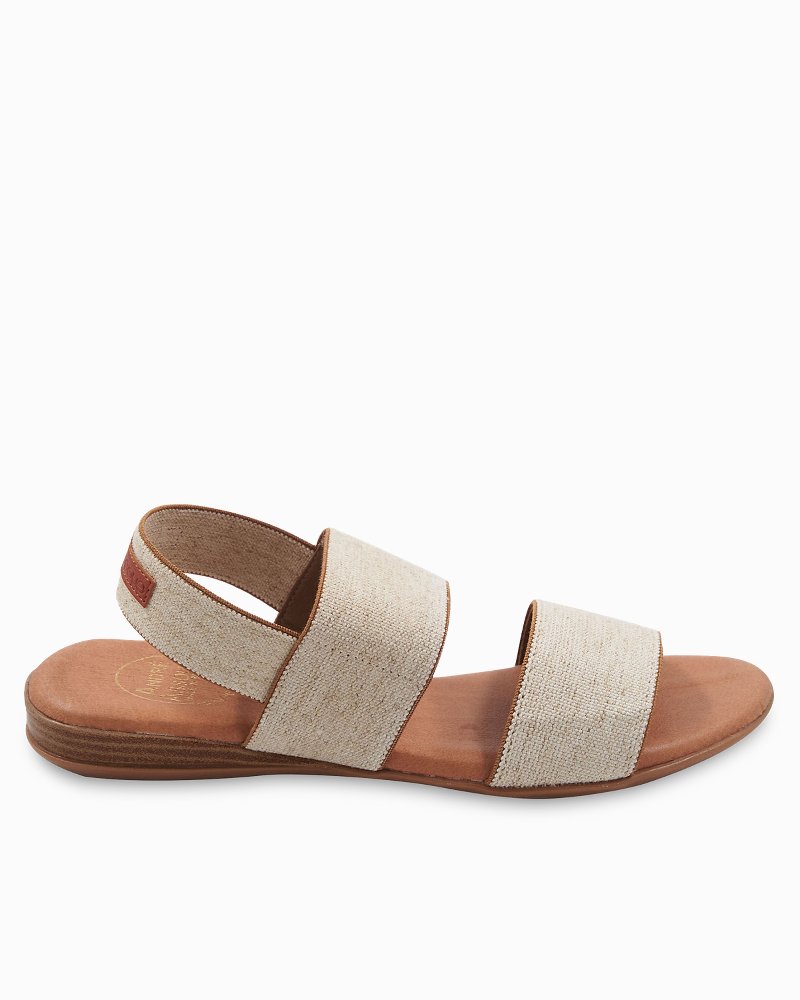 André Assous Nigella Stretch-Linen Featherweights Sandals