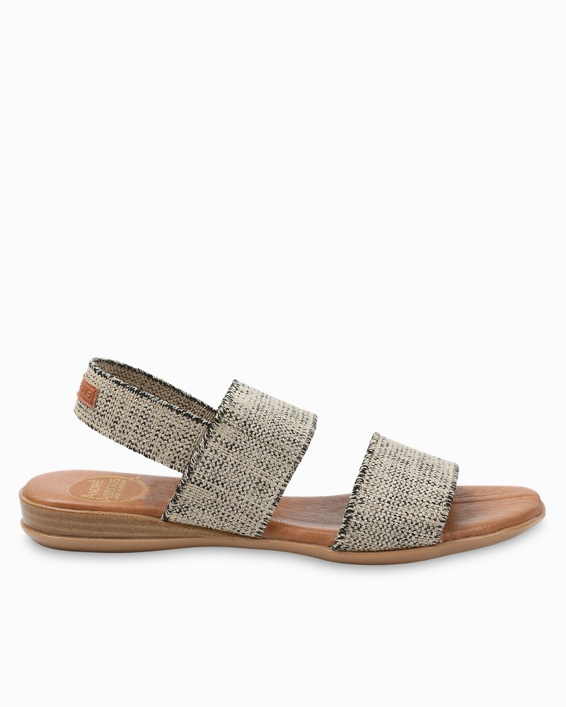 André Assous Nigella Stretch-Linen Featherweights Sandals