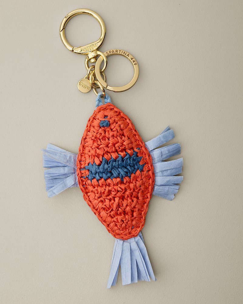Raffia Fish Keychain