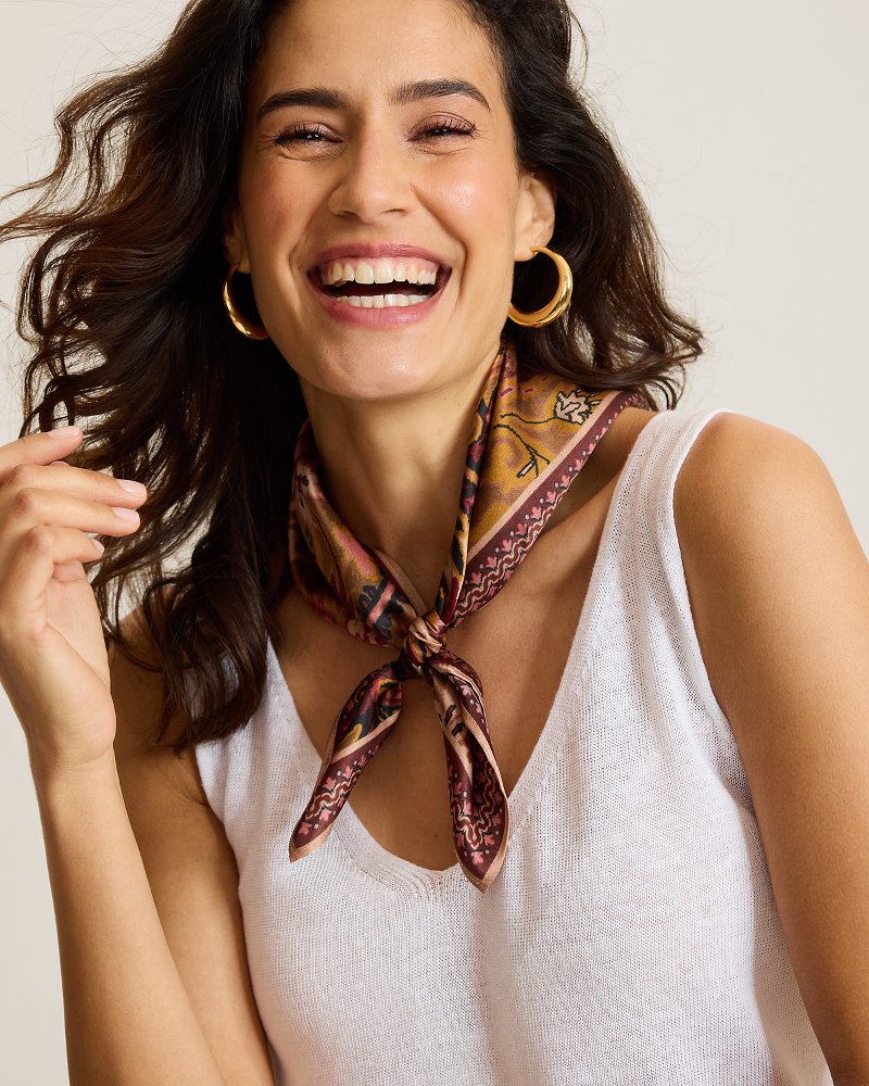 Tabby Paisley Silk Scarf