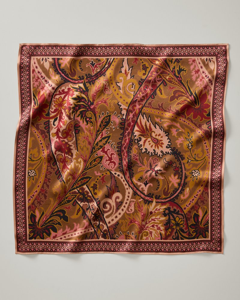 Tabby Paisley Silk Scarf