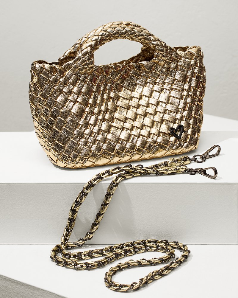 Tiny Mini Woven Crossbody Tote