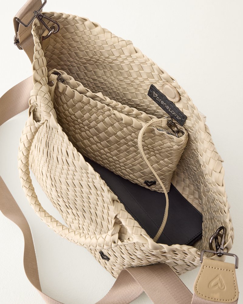 London Large Woven Tote & Wristlet