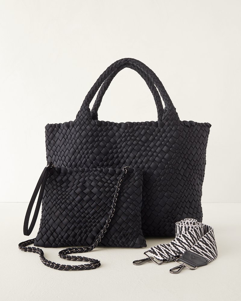 London Large Woven Tote & Wristlet