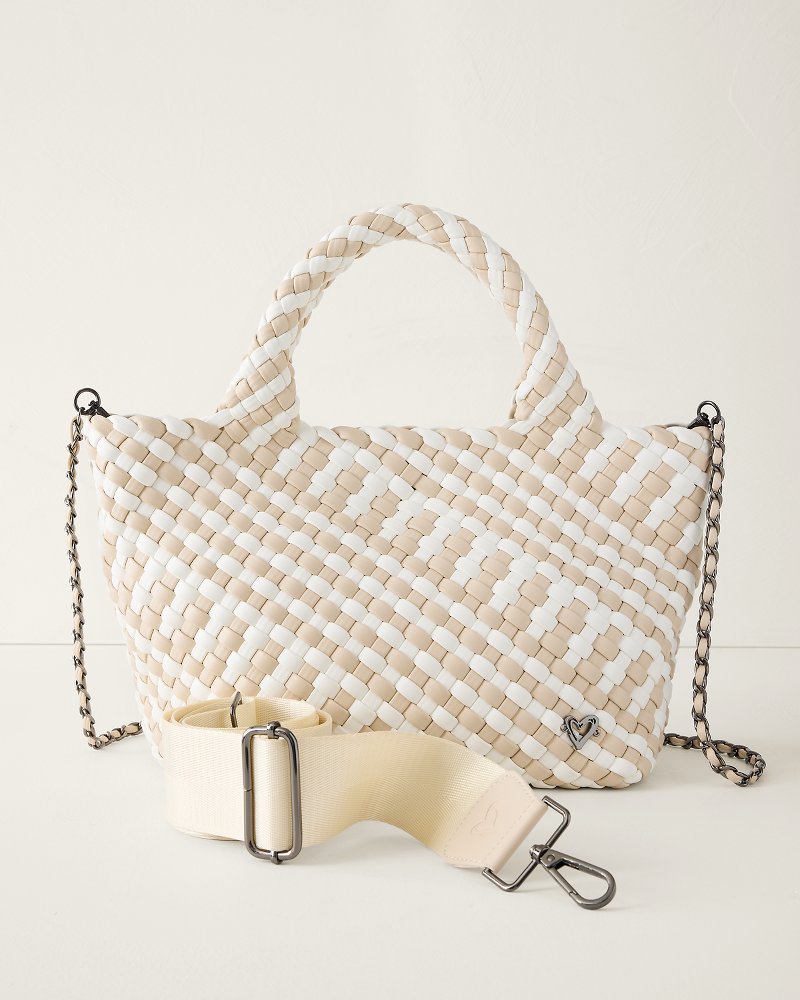 Brandon Woven Faux-Leather Tote