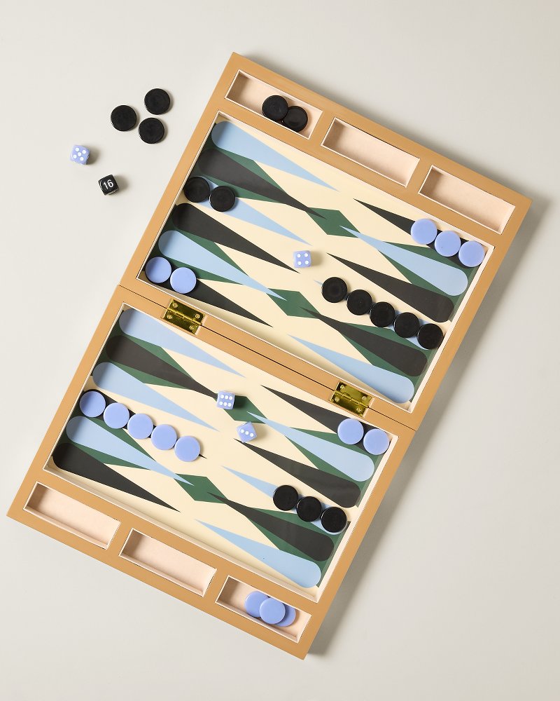 Printworks Lacquered Backgammon