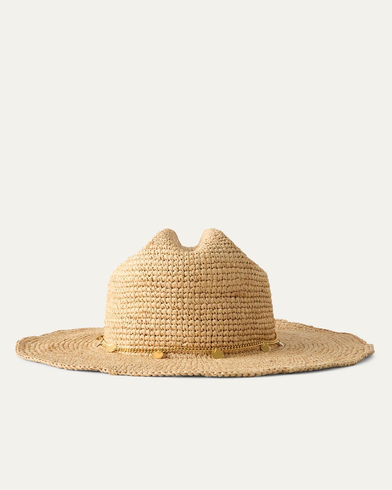 Thumbnail for Raffia Cattleman's Cowboy Packable Hat
