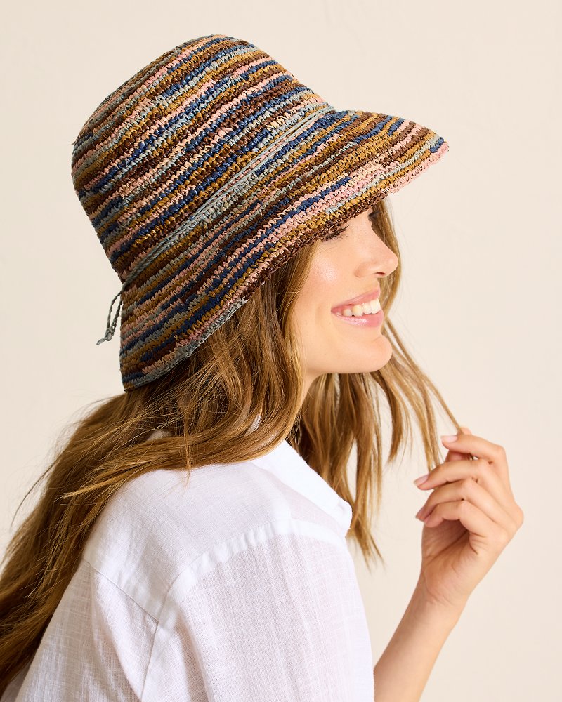 Iris Raffia Bucket Hat