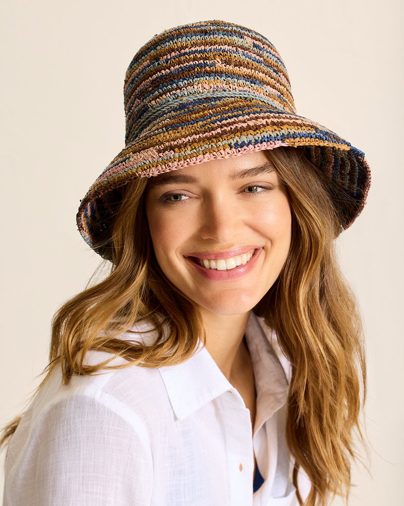 Iris Raffia Bucket Hat