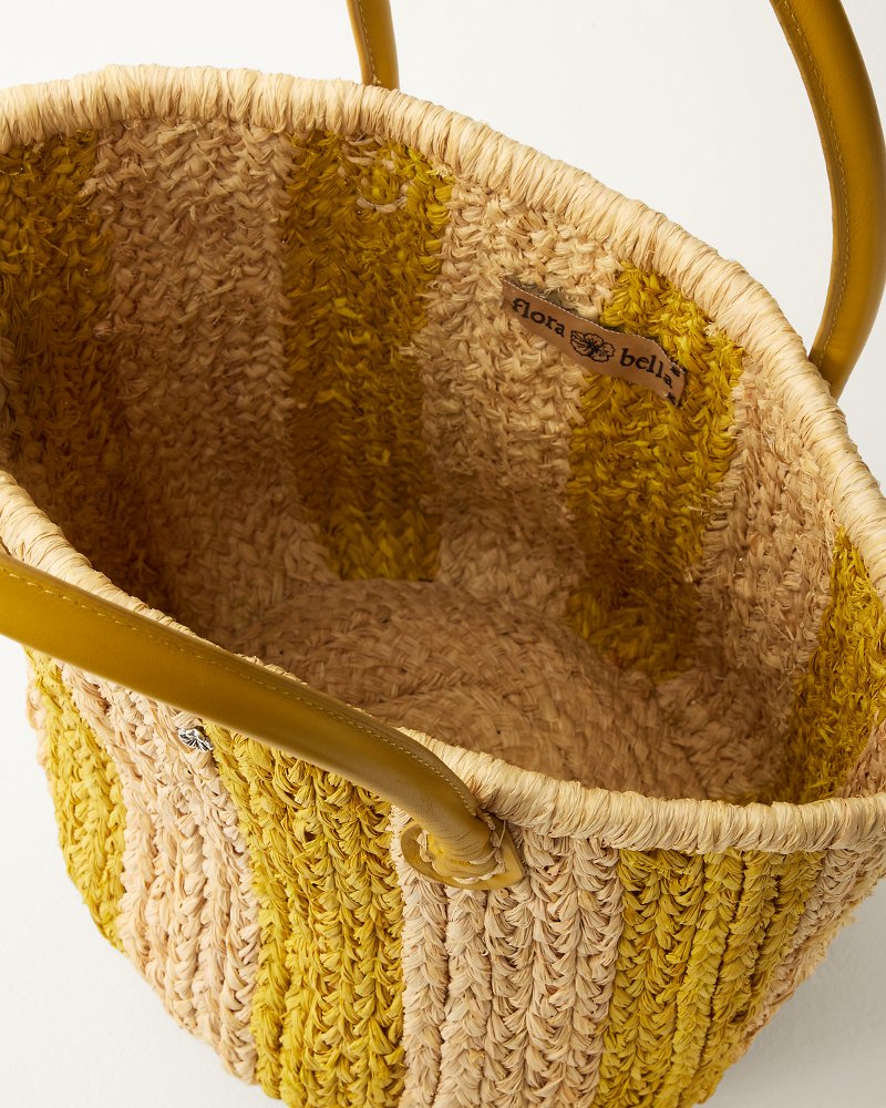 Rosario Stripe Raffia Tote