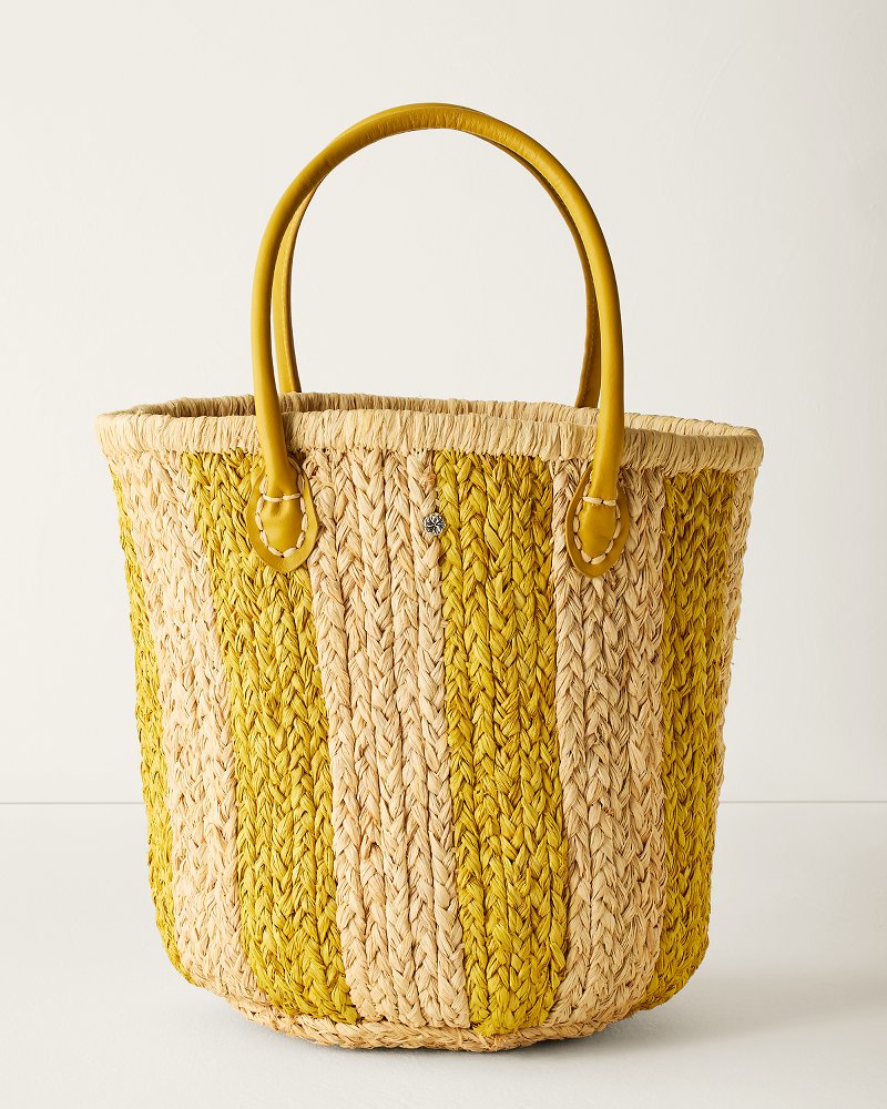 Rosario Stripe Raffia Tote