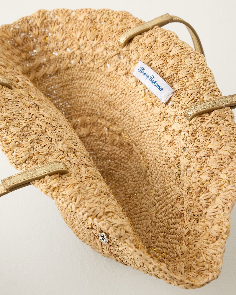 Salerno Crochet Raffia Bag