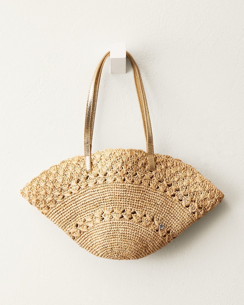 Salerno Crochet Raffia Bag