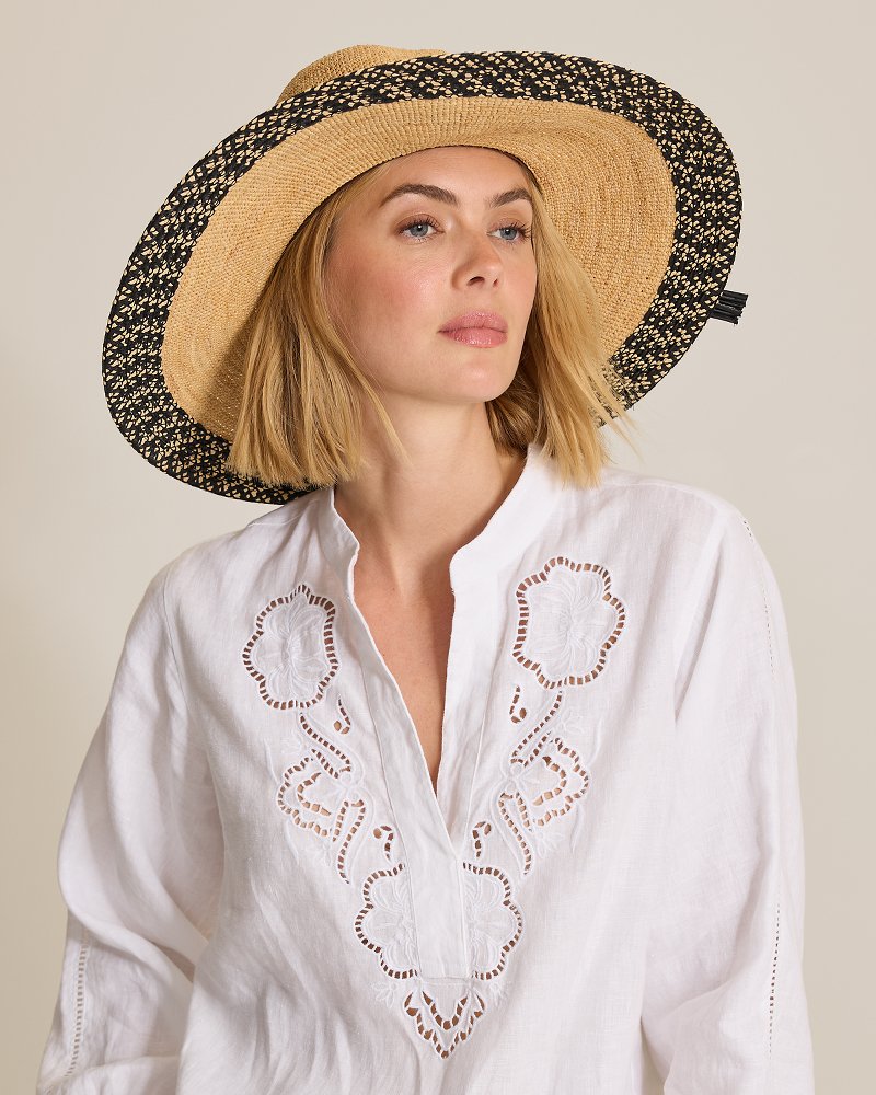 Sarah Crochet Raffia Packable Sun Hat thumbnail 4