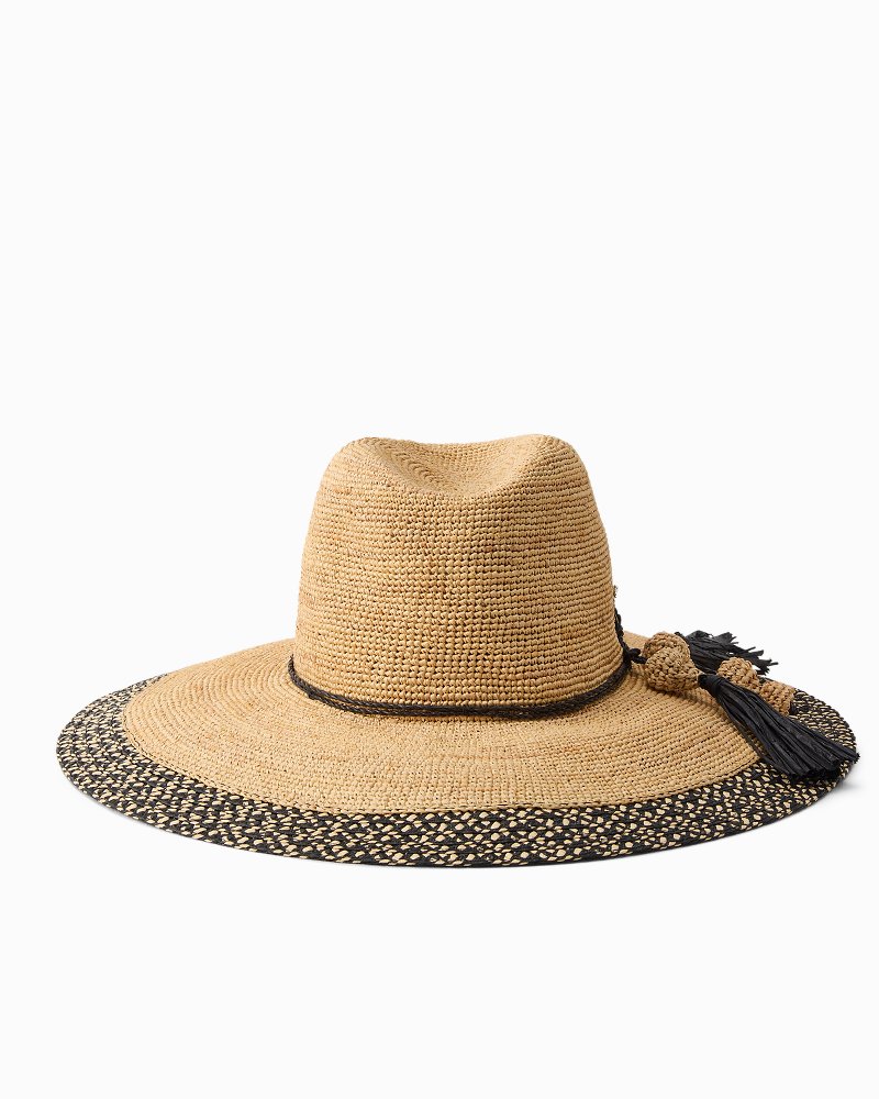 Sarah Crochet Raffia Packable Sun Hat thumbnail 5
