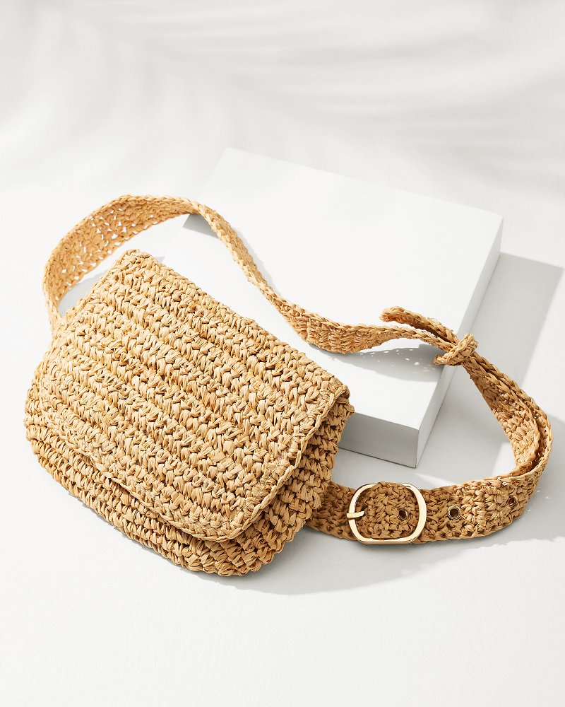 Raffia belt bag sale