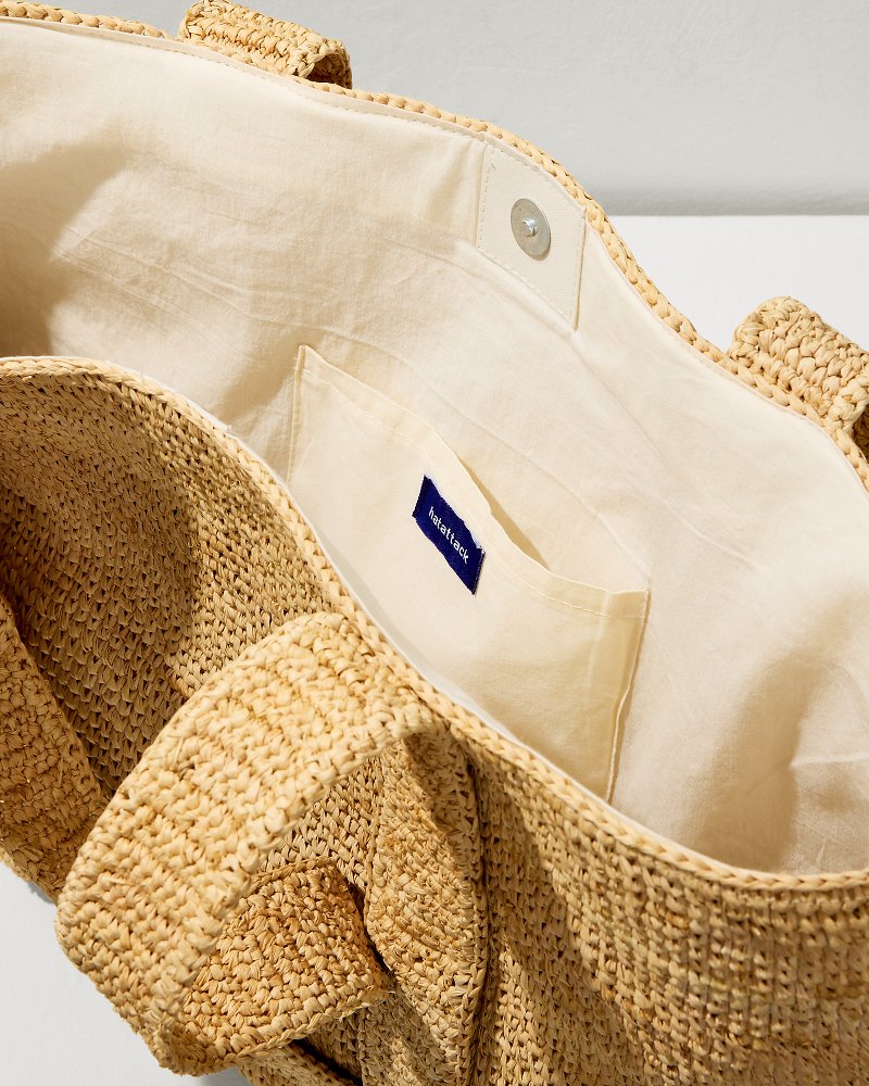 Raffia Traveler Tote