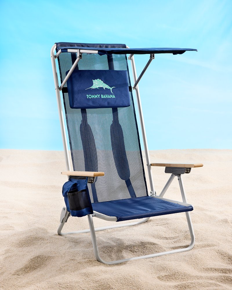 Beach recliner best sale shade chair