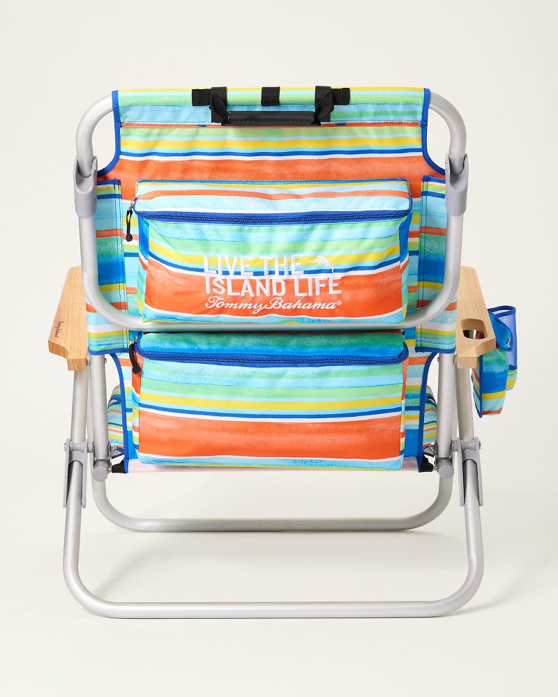 Tommy Bahama Paloma Stripe Deluxe Backpack Beach Chair