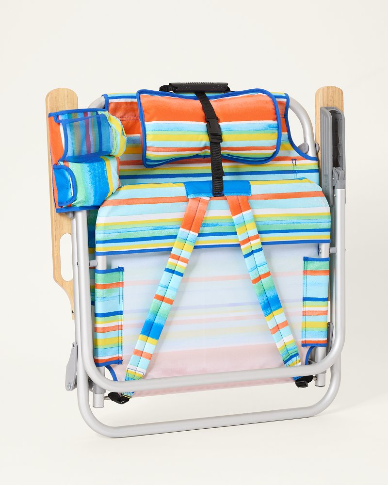 Tommy Bahama Paloma Stripe Deluxe Backpack Beach Chair