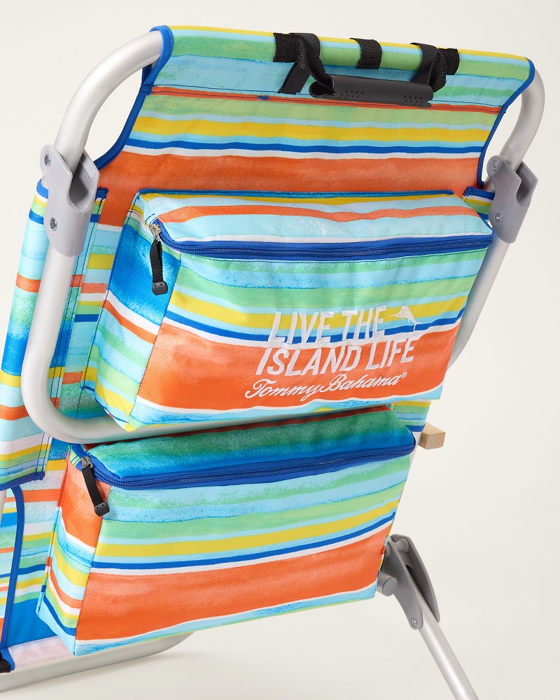 Paloma Stripe Deluxe Backpack Beach Chair