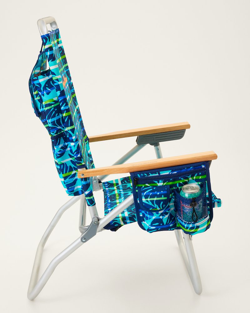 Tommy Bahama Easy In & Out Stripe Backpack Beach Chairs - Set of 2