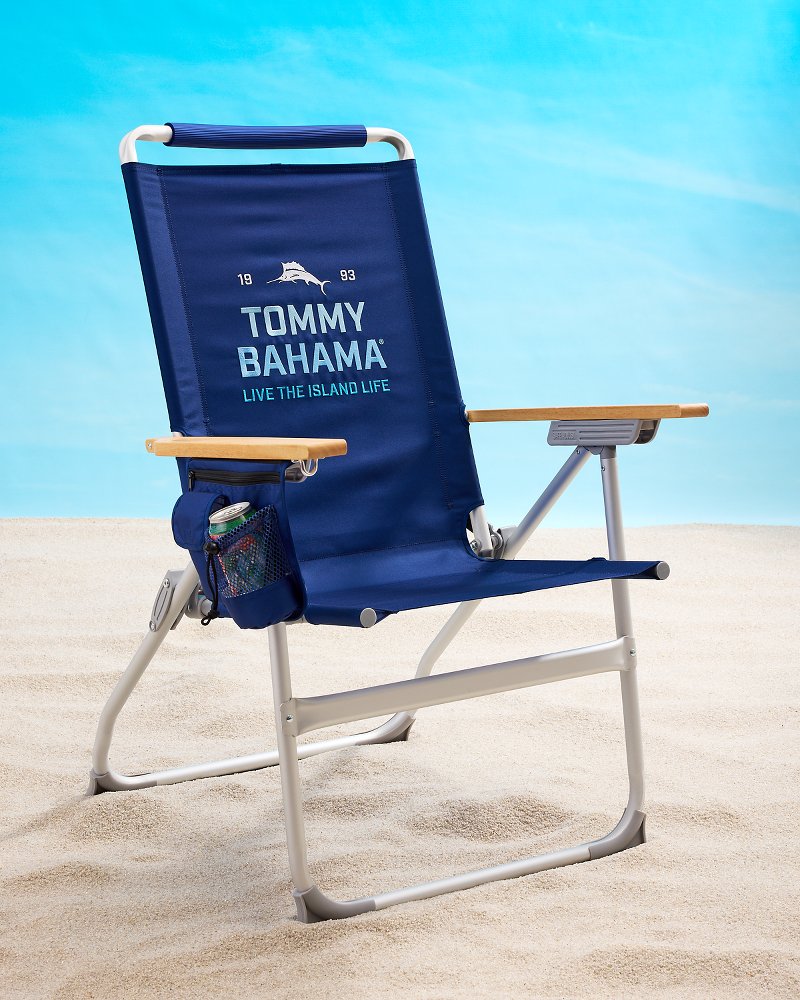 Tommy Bahama Solid Navy Highboy Beach Chair
