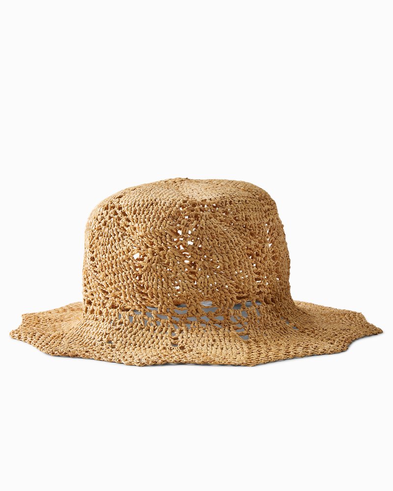 Thumbnail for Petal Crochet Raffia Bucket Hat