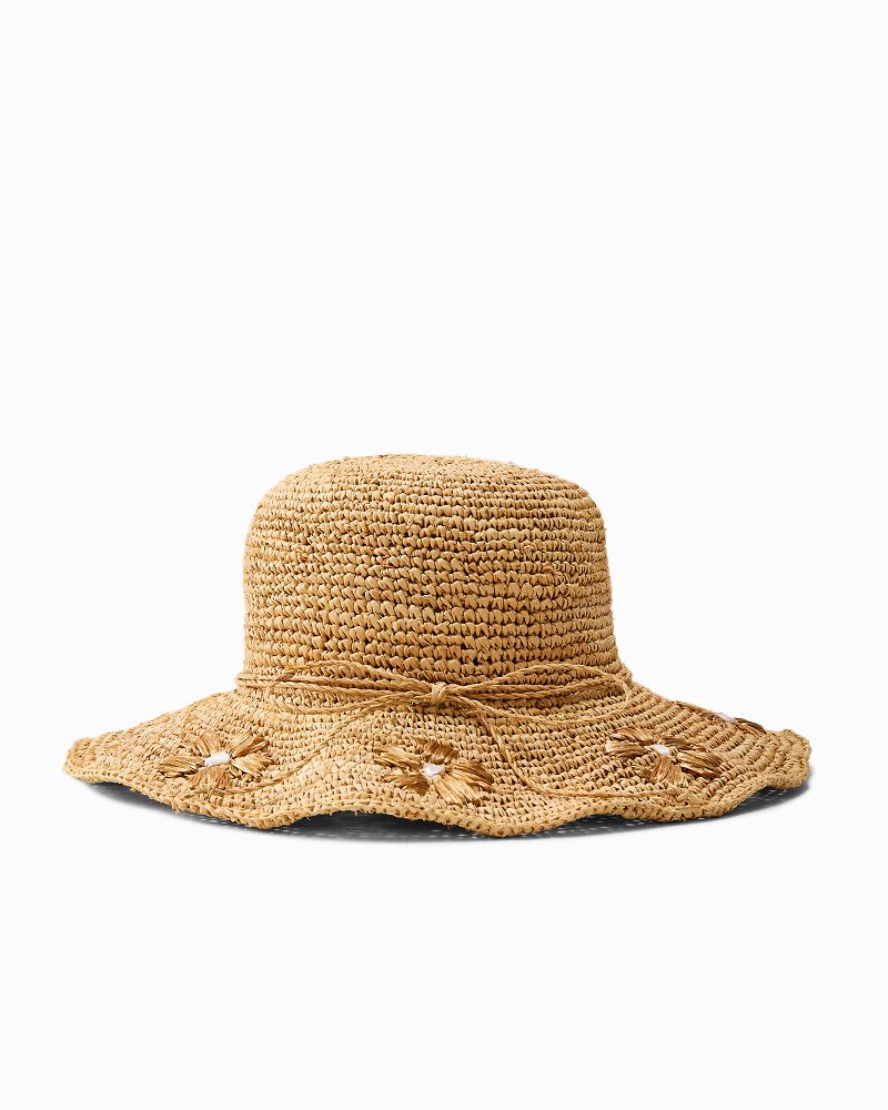 Embroidered Raffia Sun Hat thumbnail 5