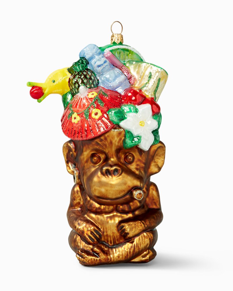 Tiki Monkey Ornament