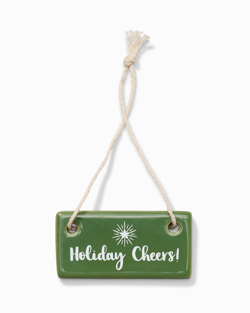 Holiday Cheers Ceramic Tag