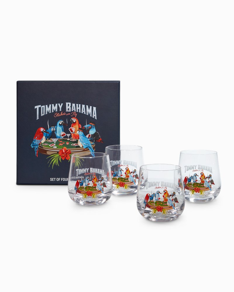 Stakes Are Fly Double Old Fashioned Glass Set - Set of 4