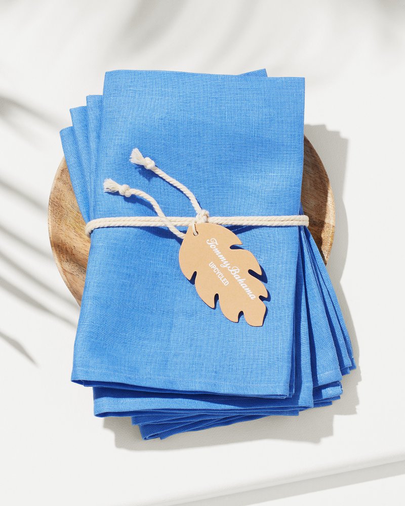 Summer Icon Linen Dinner Napkins, Set of 4