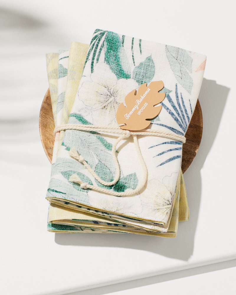 Summer Icon Linen Dinner Napkins, Set of 4