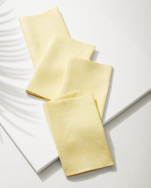 Ray Upcycled Linen Dinner Napkins - Set of 4
