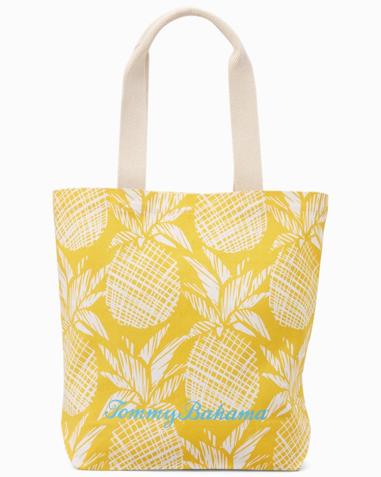 Pineapple Print Shopping Tote